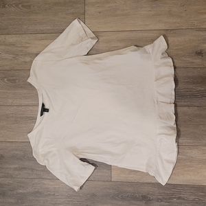 Banana Republic White Peplum T Shirt